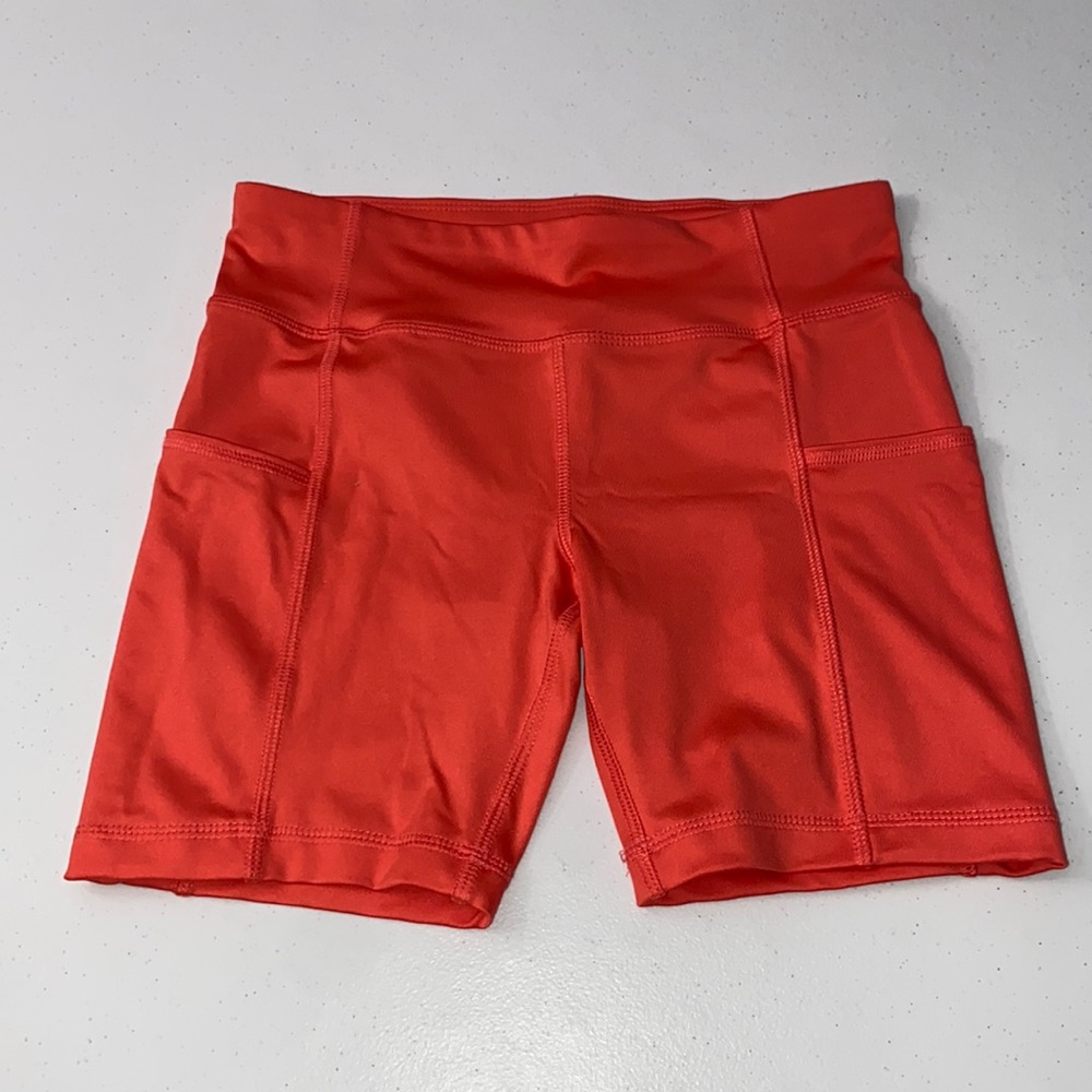 Athletic Works Girl’s Coral Bike Shorts Size M (7/8) Plus